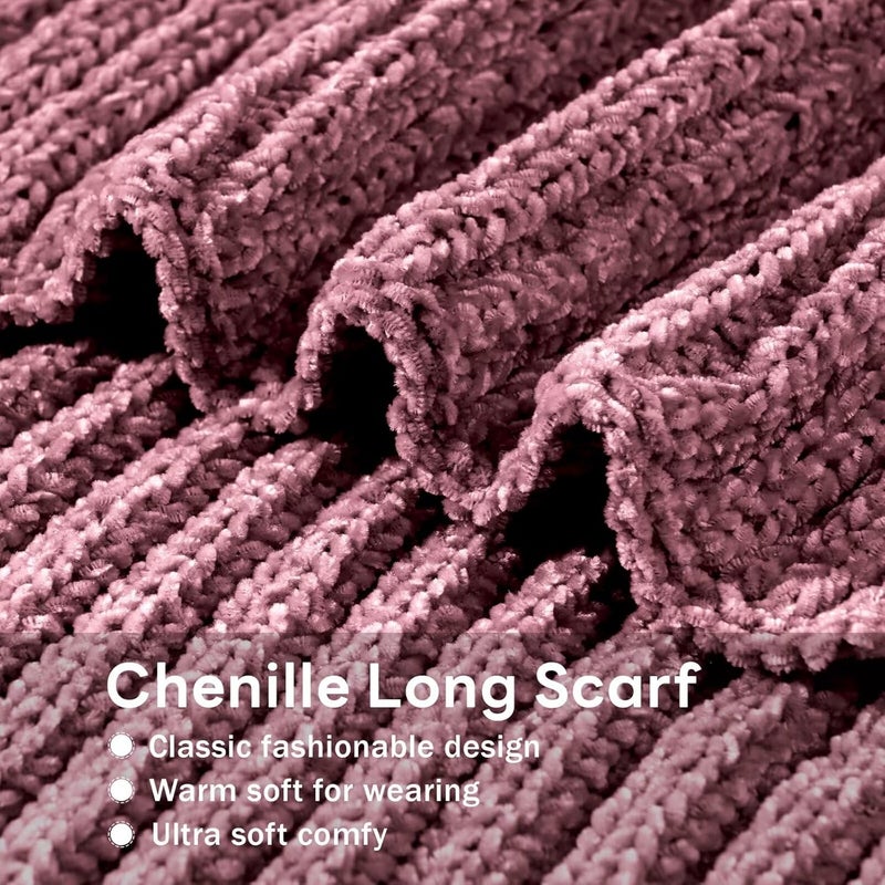 FANCY WELL Scarf for Women Winter - Chunky Scarf Oversized Chenille,Soft Long Scarves for Cold Weather,Gifts for Women - Image 2